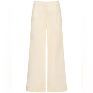 WeWoreWhat Ivory Linen Low Rise Baggy Pants